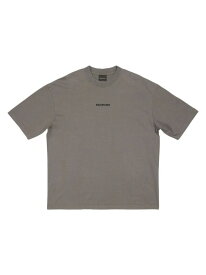 【送料無料】 バレンシアガ メンズ Tシャツ トップス Back T-Shirt Medium Fit grey