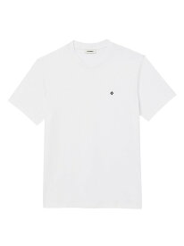 【送料無料】 サンドロ メンズ Tシャツ トップス T-Shirt with Square Cross Patch white