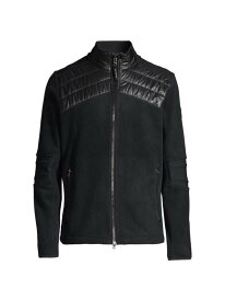 【送料無料】 ボグナー メンズ ジャケット・ブルゾン アウター Neal Fleece Moto Jacket black