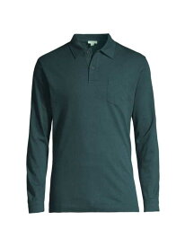 【送料無料】 サンスペル メンズ ポロシャツ トップス Riviera Long-Sleeve Polo Shirt peacock