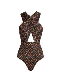 【送料無料】 ウラ・ジョンソン レディース ワンピース トップス Kieran Crisscrossed One-Piece Swimsuit bronzite