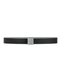 【送料無料】 ジバンシー メンズ ベルト アクセサリー 4G Reversible Belt In Micro 4G Leather black grey