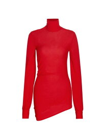【送料無料】 プロエンザショラー レディース ニット・セーター アウター Crepe Jersey Turtleneck Sweater red