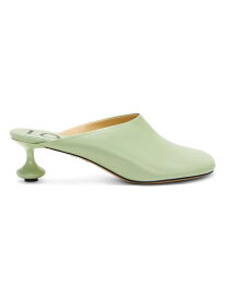 【送料無料】 ロエベ レディース ヒール シューズ Toy 45MM Leather Mules pistachio