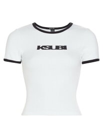 【送料無料】 スビ レディース Tシャツ トップス Wonderland 90's Arise T-Shirt white
