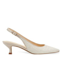 【送料無料】 マーク・フィッシャー レディース パンプス シューズ Textile & Leather Slingback Pumps light natural