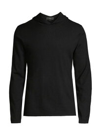 【送料無料】 ヴィンス メンズ ニット・セーター アウター Wool-Blend Hooded Sweater black