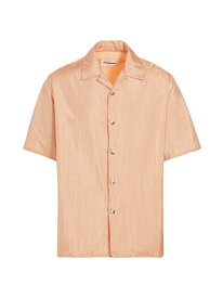 【送料無料】 ジル・サンダー メンズ シャツ トップス Silk & Nylon Camp Shirt english rose