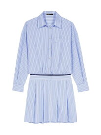 【送料無料】 マージュ レディース ワンピース トップス Short Shirt Dress blue