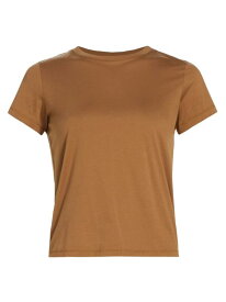 【送料無料】 フレーム レディース Tシャツ トップス Cotton Crop Baby T-Shirt tobacco