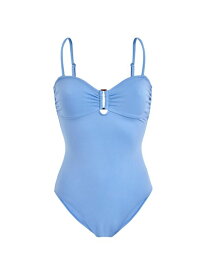 【送料無料】 ヴィルブレクイン レディース ワンピース トップス Solid Sculpt One-Piece Swimsuit bleu jean
