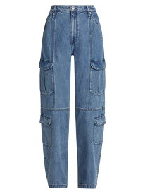 【送料無料】 ラグアンドボーン レディース デニムパンツ ジーンズ ボトムス Cailyn Mid-Rise Wide-Leg Cargo Jeans vicky