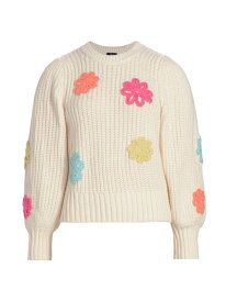 【送料無料】 レイルズ レディース ニット・セーター アウター Romi Cable-Knit Sweater ivory multi daisies