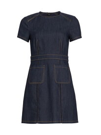 【送料無料】 サンク ア セプト レディース ワンピース トップス Giana Stretch Denim Minidress indigo