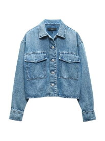 【送料無料】 ラグアンドボーン レディース ジャケット・ブルゾン アウター Jaiden Denim Button-Front Shirt Jacket elle