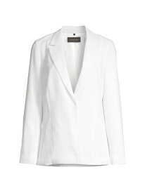 【送料無料】 コビーハルペリン レディース ジャケット・ブルゾン ブレザー アウター Hunter Crepe Chiffon Blazer white