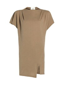 【送料無料】 イザベル マラン レディース ワンピース トップス Silvane Cotton Jersey Minidress khaki