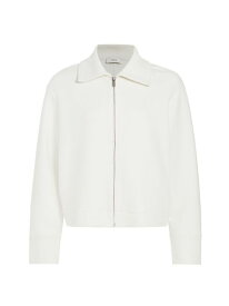 【送料無料】 ヴィンス レディース ジャケット・ブルゾン アウター Cotton-Blend Zip-Front Jacket off white