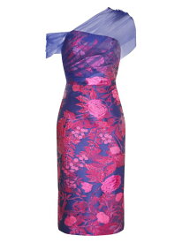 【送料無料】 セイア レディース ワンピース トップス Ruth Tulle & Floral Midi-Dress electric violet passionfruit