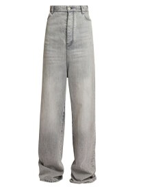 【送料無料】 ロエベ レディース デニムパンツ ジーンズ ボトムス High-Rise Wide-Leg Jeans grey melange