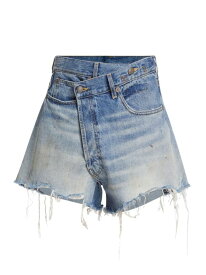 【送料無料】 アールサーティーン レディース ハーフパンツ・ショーツ ボトムス Crossover Denim Shorts turner blue