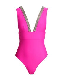 【送料無料】 ジェネレーションラブ レディース ワンピース トップス Veda Crystal Trimmed One-Piece Swimsuit hot pink