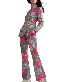 【送料無料】 シンシアローレイ レディース ジャンプスーツ トップス Water-Repellent Neoprene Ski Jumpsuit pink multi