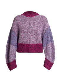 【送料無料】 ロエベ レディース ニット・セーター アウター Colorblocked Marled Wool Sweater pink multi