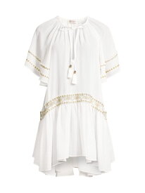【送料無料】 レイミー ブルック レディース ワンピース トップス Whitley Floral-Embroidered Cover-Up Dress white