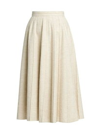 【送料無料】 ロロピアーナ レディース スカート ボトムス Fumiko Wool-Blend A-Line Midi-Skirt shoji paper