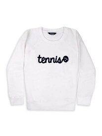 【送料無料】 アメアンドルル レディース パーカー・スウェット アウター Tennis Stitched Sweatshirt white