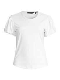【送料無料】 グレイソン レディース Tシャツ トップス Haelyn Puff-Sleeve T-Shirt white
