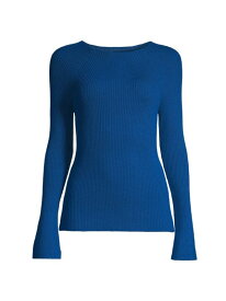 【送料無料】 コビーハルペリン レディース ニット・セーター アウター Mercer Ribbed Boat neck Sweater steel blue