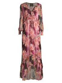 【送料無料】 ジョニーワズ レディース ワンピース トップス Carina Floral Silk Maxi Dress multi