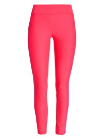 【送料無料】 ヴェルサーチ レディース レギンス ボトムス Logo-Detailed Jersey Leggings hot pink