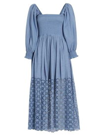 【送料無料】 フリーピープル レディース ワンピース トップス Perfect Storm Eyelet Cotton Maxi Dress infinity