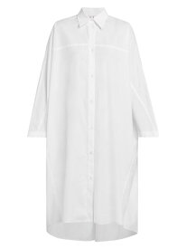 【送料無料】 マルニ レディース ワンピース トップス Oversized Cotton Shirtdress lily white