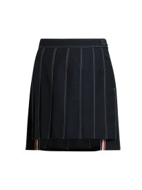 【送料無料】 トムブラウン レディース スカート ボトムス Step-Hem Wool Pleated Miniskirt navy