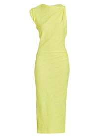 【送料無料】 イザベル マラン レディース ワンピース トップス Franzy Textured Cotton-Blend Midi Dress yellow