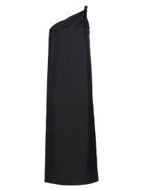 【送料無料】 ルルスタジオ レディース ワンピース トップス Silk One-Shoulder Midi-Dress black
