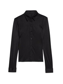 【送料無料】 ヘルムート ラング レディース シャツ トップス Fluid Long-Sleeve Button-Up Shirt black