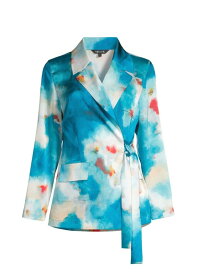 【送料無料】 ミソック レディース ジャケット・ブルゾン アウター Watercolor Side-Tie Tailored Jacket multi