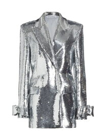 【送料無料】 マチ＆マチ レディース ワンピース トップス Sequined Bow-Cuff Blazer Minidress silver