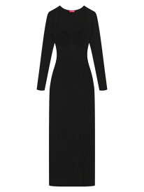 【送料無料】 スタウド レディース ワンピース トップス Silhouette Long-Sleeve Maxi Dress black