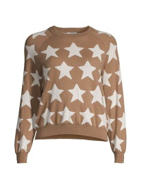 【送料無料】 ミニーローズ レディース ニット・セーター アウター Star Cotton-Cashmere Crewneck Sweater bamboo star