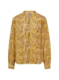 【送料無料】 ボス レディース シャツ ブラウス トップス Regular-Fit Blouse yellow patterned