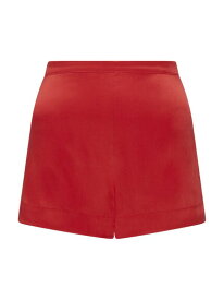 【送料無料】 エージェントプロヴォケイター レディース ナイトウェア アンダーウェア Joie Silk-Blend Satin Pajama Shorts red
