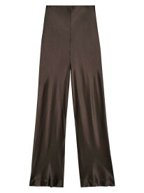 【送料無料】 フレーム レディース カジュアルパンツ ボトムス Silk Wide-Leg Pull-On Pants espresso