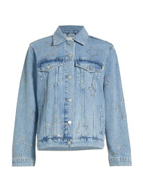 【送料無料】 レイルズ レディース ジャケット・ブルゾン アウター Grove Star-Embellished Denim Jacket supernova