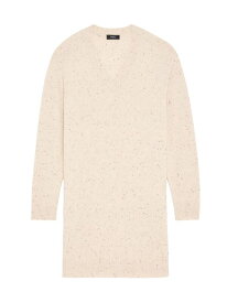 【送料無料】 セオリー レディース ワンピース トップス Donegal Wool-Blend Sweater Minidress cream multi